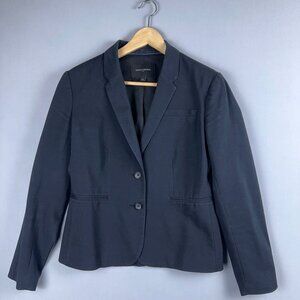 Banana Republic Blazer Coat Womens Size 4 Single Breasted Lightweight Navy